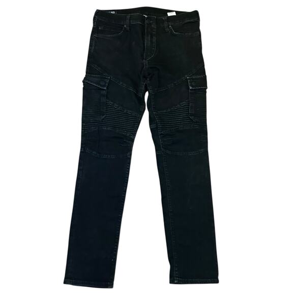 True Religion Men’s Geno Relaxed Slim Jeans Moto Style Size 34 - Picture 1 of 6